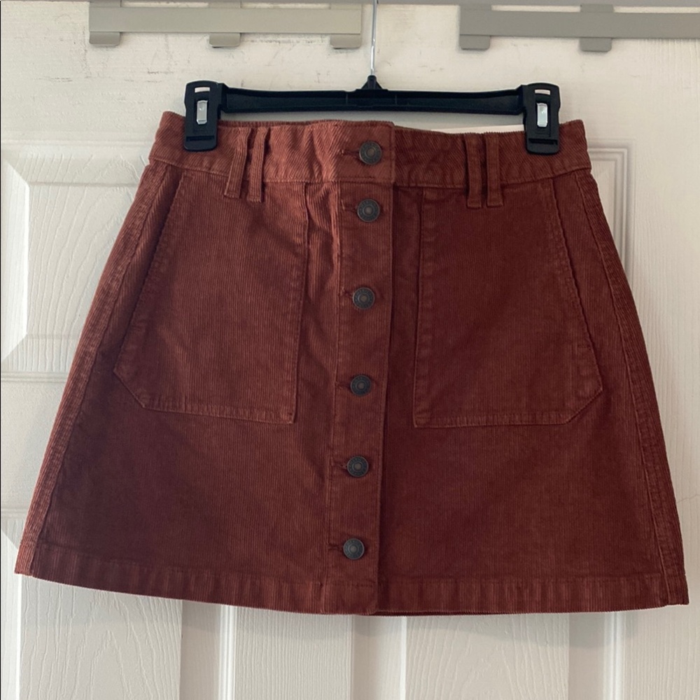 American Eagle Outfitters Red Mini A-Line Skirt